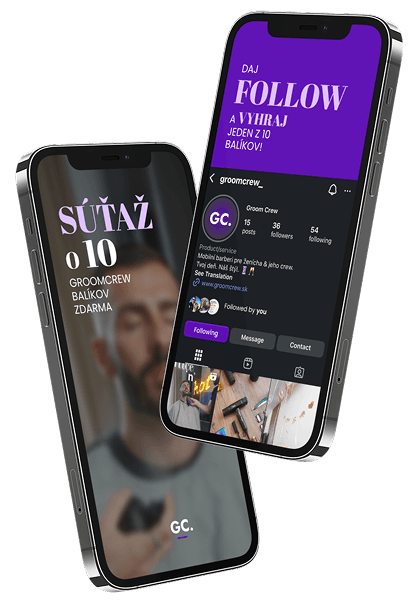 iPhone Mockup - Groom Crew App